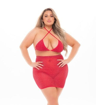 Black Cherry 2Pc Skirt Set